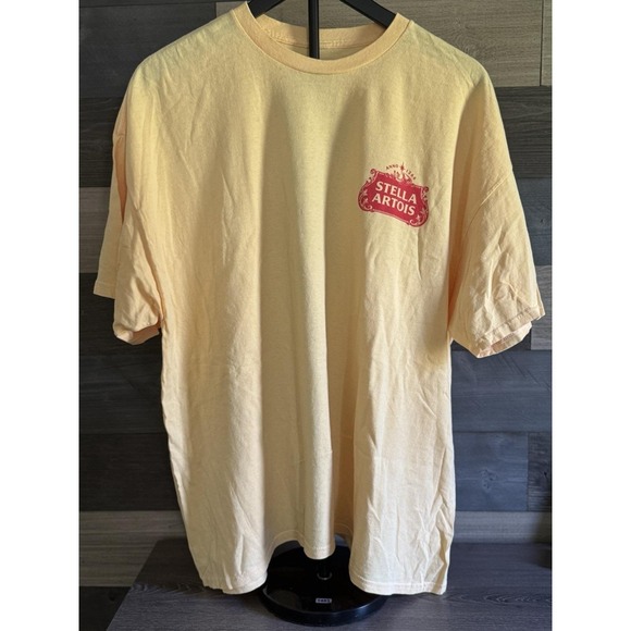 Avanti Other - Vintage Stella Beer 600 Years T Shirt Yellow X-Large Cotton Urban Outfitters